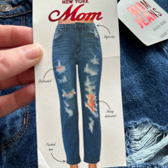 GOGO Mom Jeans High Rise Ankle Length NWT Size 13 - Picture 4 of 7